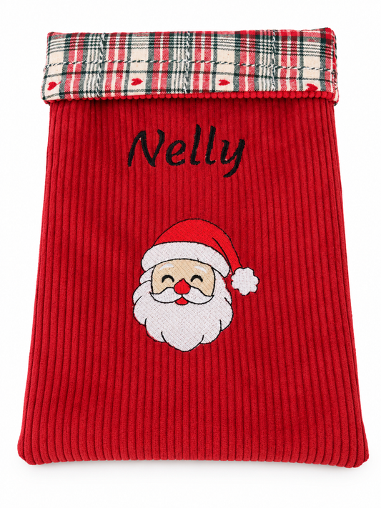 🎅 Pochon de Noël personnalisé – Broderie artisanale 🎄