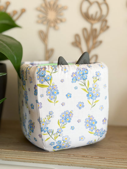 Housse tonibox 1 & 2 - fleurs bleu