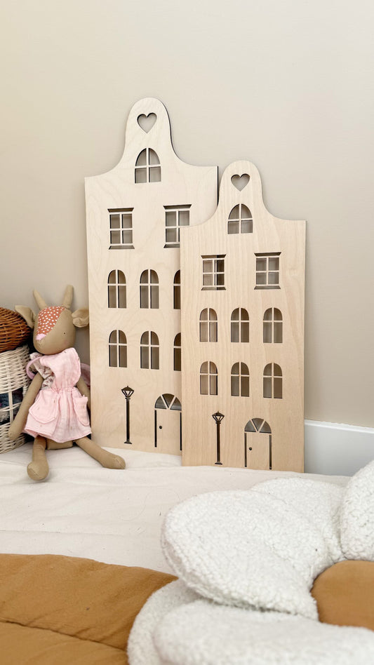 Maison décorative en bois