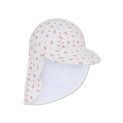 bonnet de soleil uv - vieux rose - cœurs confortables