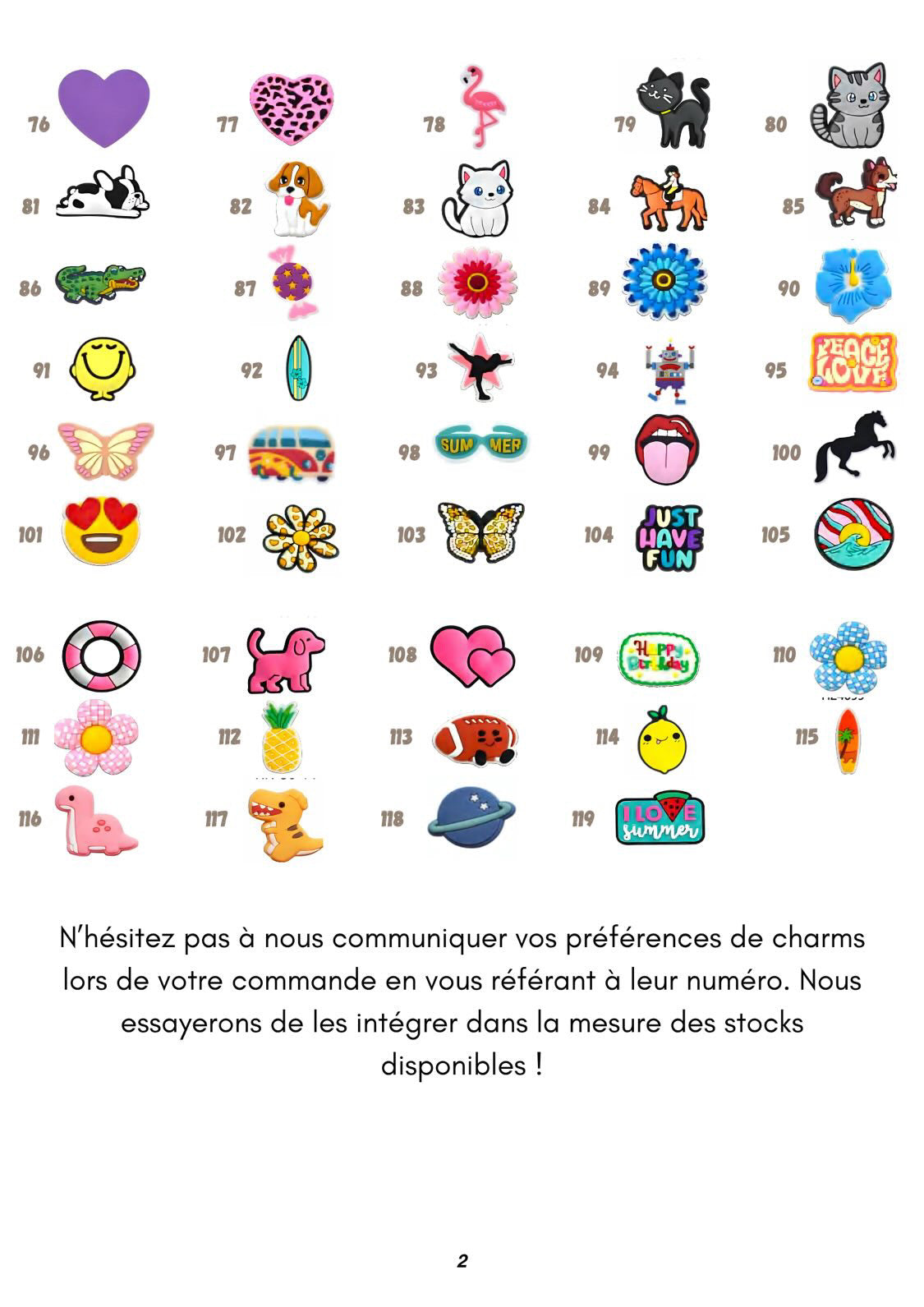 Charms Fun & Colorés