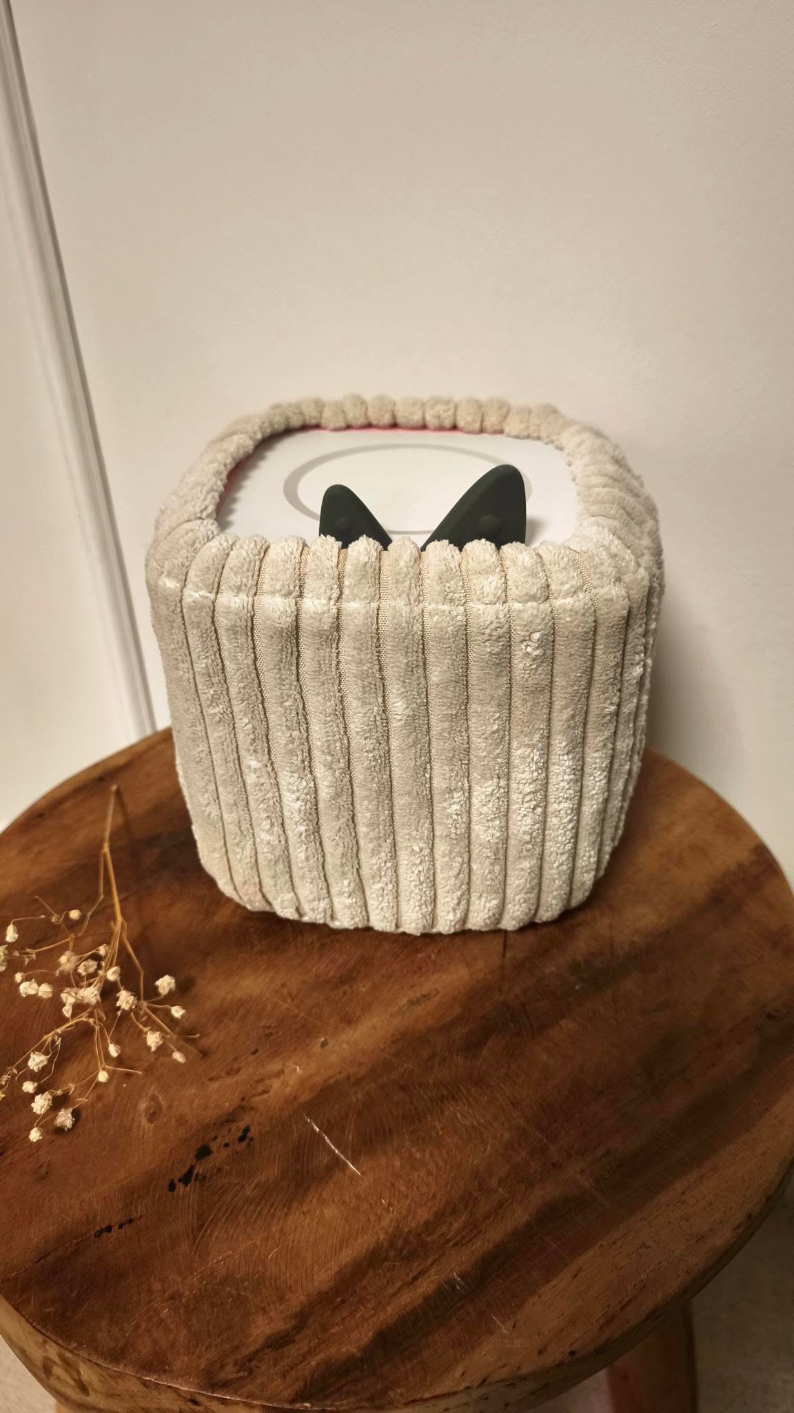 Housse Toniesbox - Grosses côtes crème