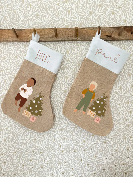 Chaussette de Noël Garçon
