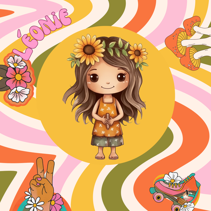 Sticker Toniebox personnalisé HIPPIE