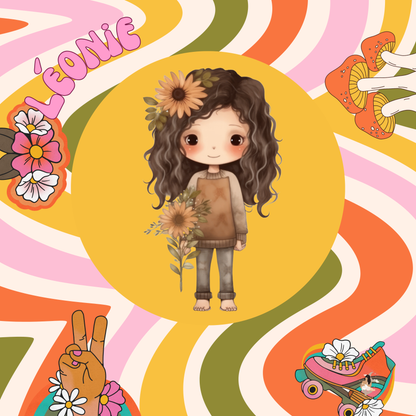 Sticker Toniebox personnalisé HIPPIE