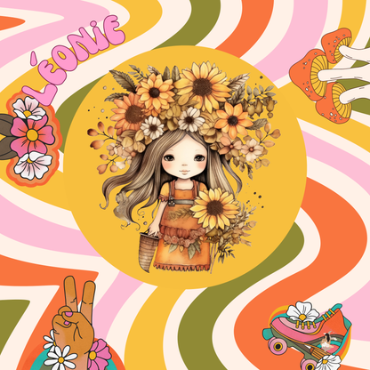 Sticker Toniebox personnalisé HIPPIE