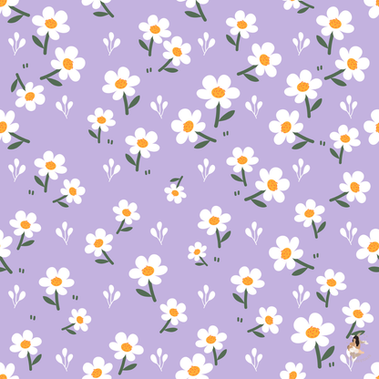 Sticker Toniebox personnalisé fleuris violet