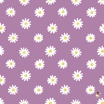 Sticker Toniebox personnalisé fleuris violet