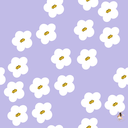 Sticker Toniebox personnalisé fleuris violet