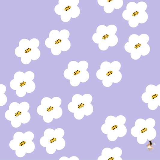 Sticker Toniebox personnalisé fleuris violet
