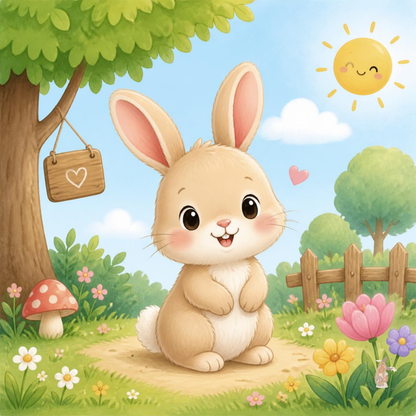 Sticker Toniebox personnalisé lapin