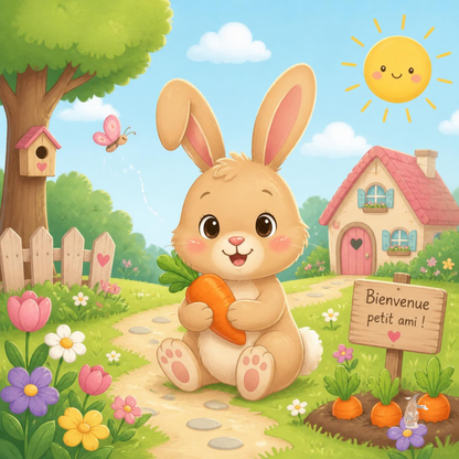 Sticker Toniebox personnalisé lapin