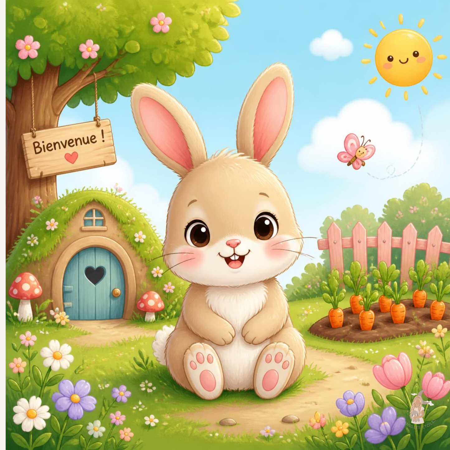 Sticker Toniebox personnalisé lapin