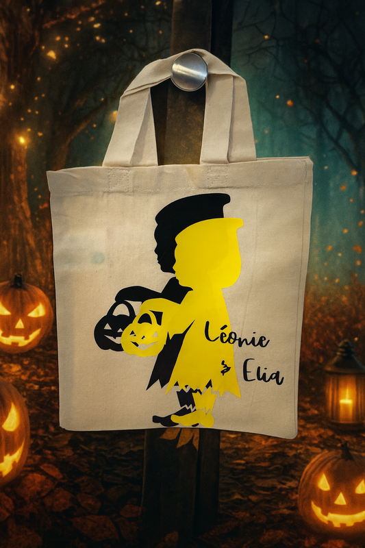 Tote bag enfant Halloween – 22x26 cm 🎃 fille