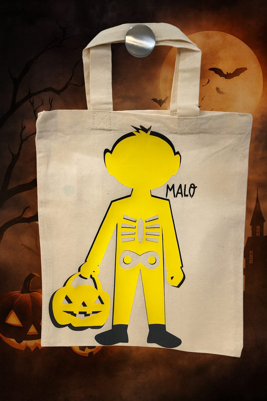 Tote bag enfant Halloween – 22x26 cm 🎃 Garçon