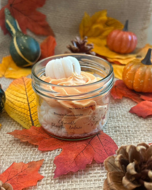 Bougie Gourmande - Citrouille Blanche Ambrée