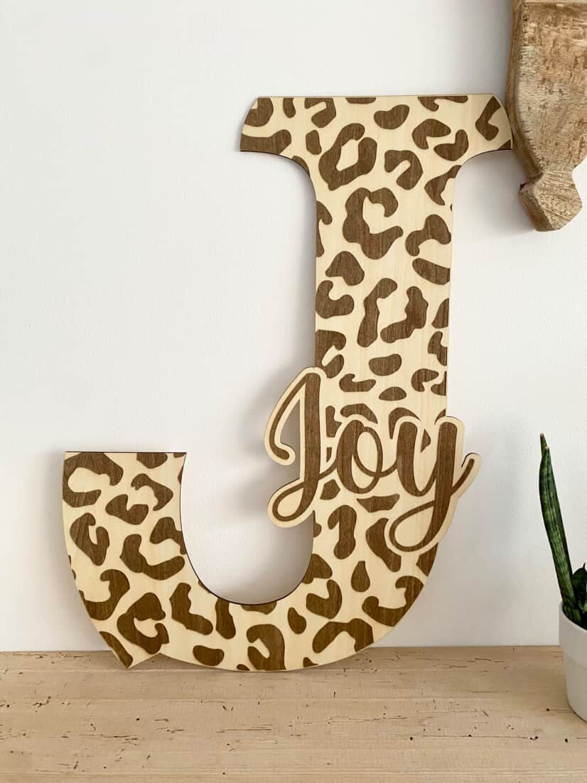 🐆 Lettre Prénom Léopard – 30 cm
