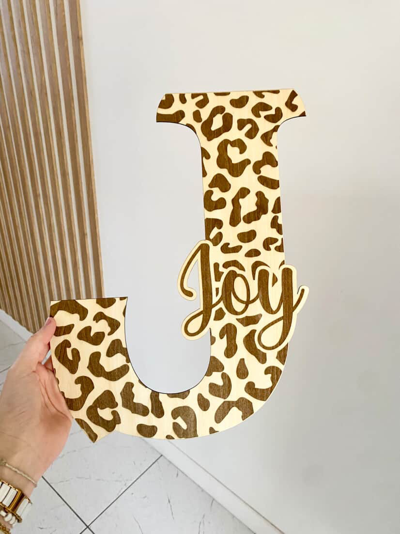 🐆 Lettre Prénom Léopard – 30 cm