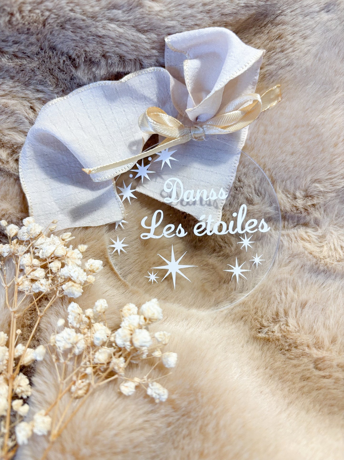 🎄 Boule de Noël personnalisable – 7,6 cm