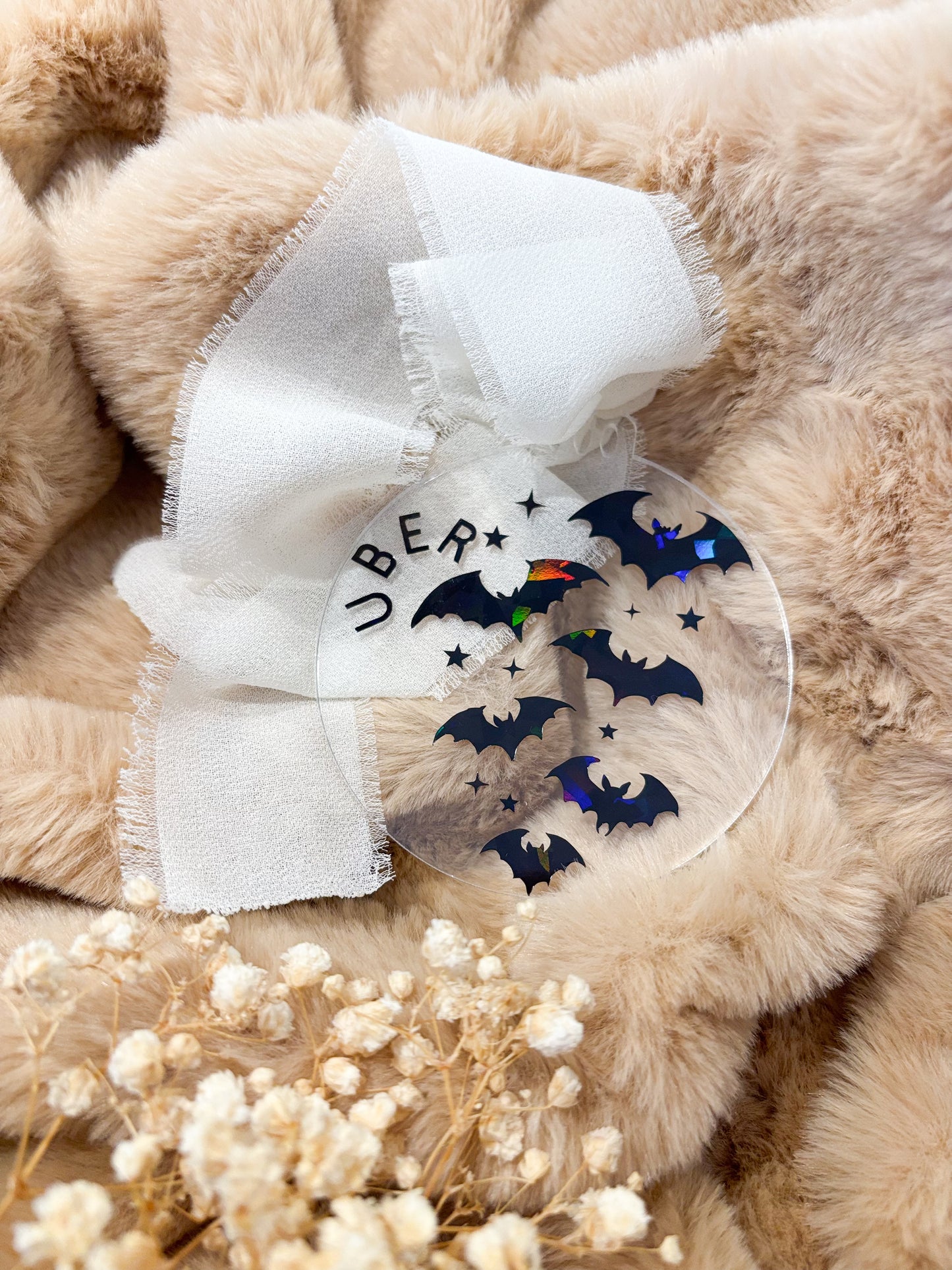 🎃 Boule d’Halloween transparente – 8 cm