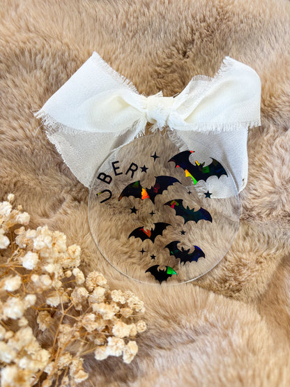 🎃 Boule d’Halloween transparente – 8 cm