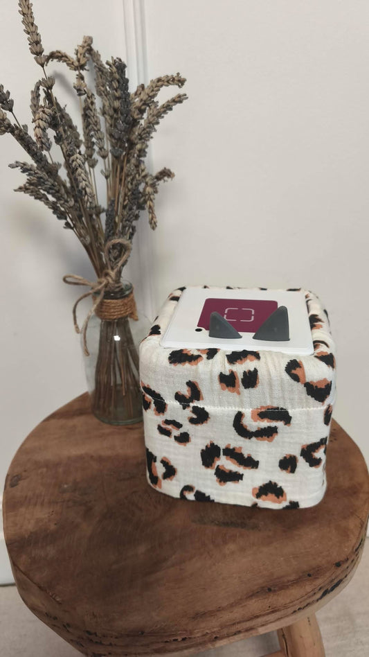Housse Toniebox – Modèle Léopard Beige