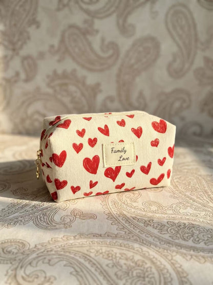 Pochette tressée fleur multicolore femme été artisanale cœurs