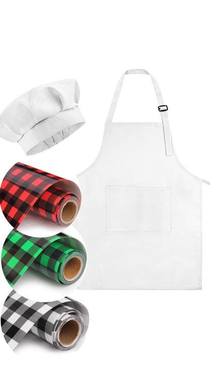 🧑‍🍳 Tablier et Toque de Chef à Personnaliser – Enfant
