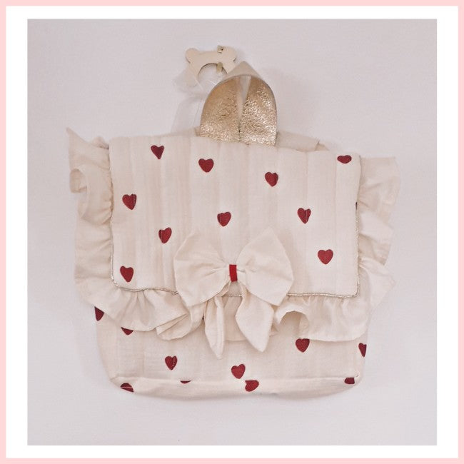 Sac petit cartable cœur