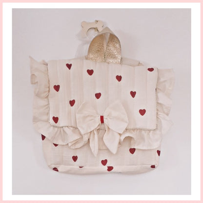 Sac petit cartable cœur