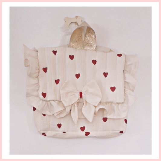 Sac petit cartable cœur
