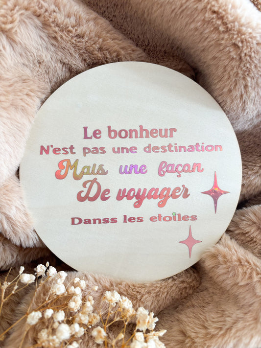 🌟 Rond en bois personnalisé – création artisanale