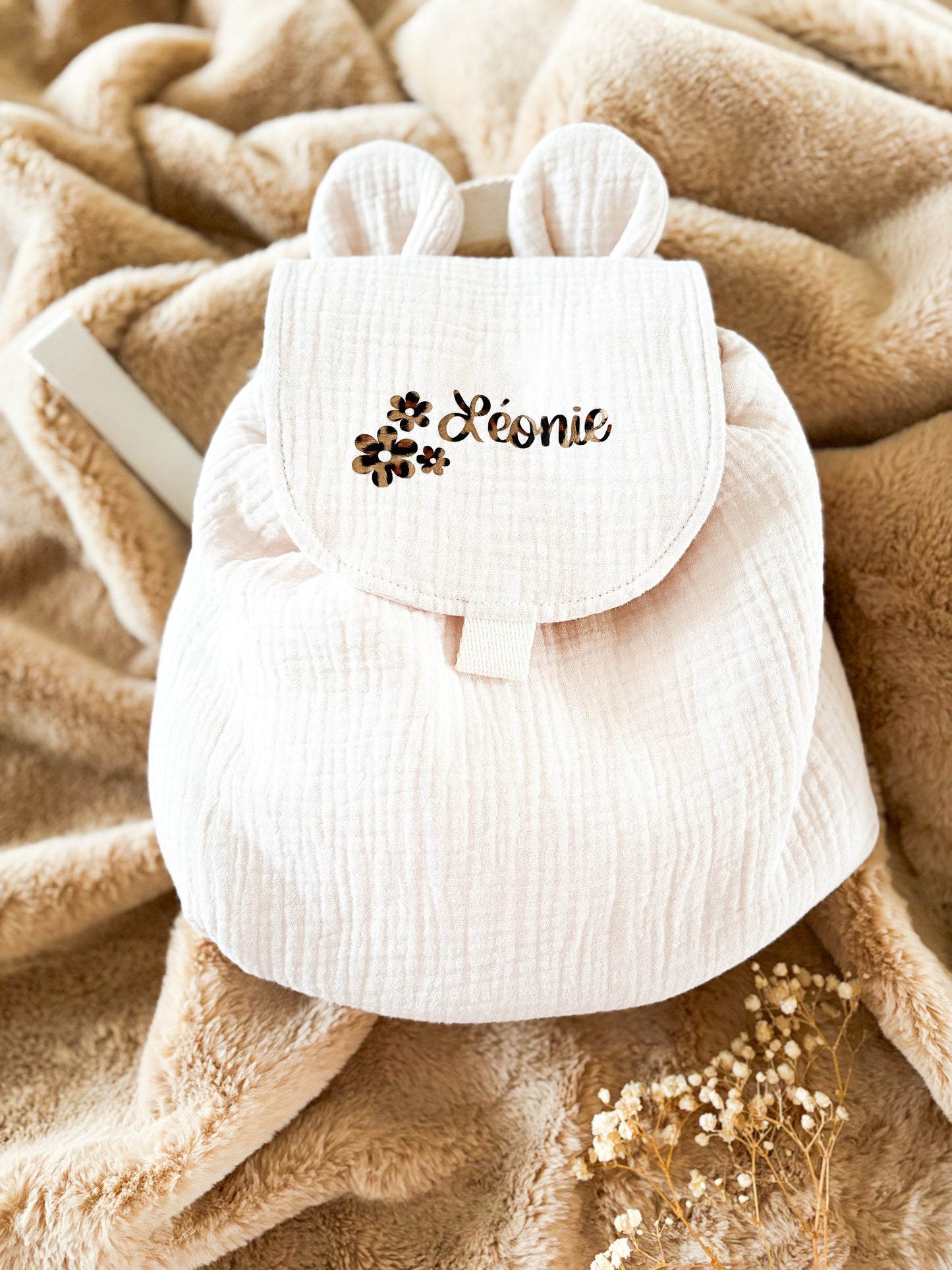 Sac à personnaliser – Gaze de coton beige