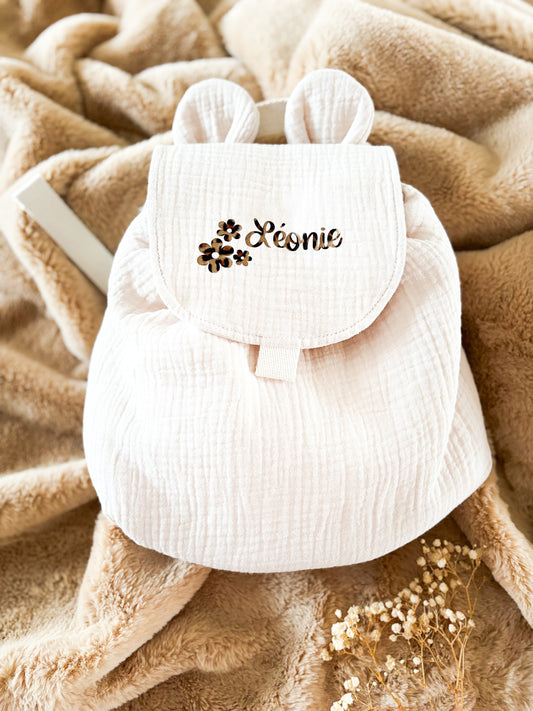Sac à personnaliser – Gaze de coton beige