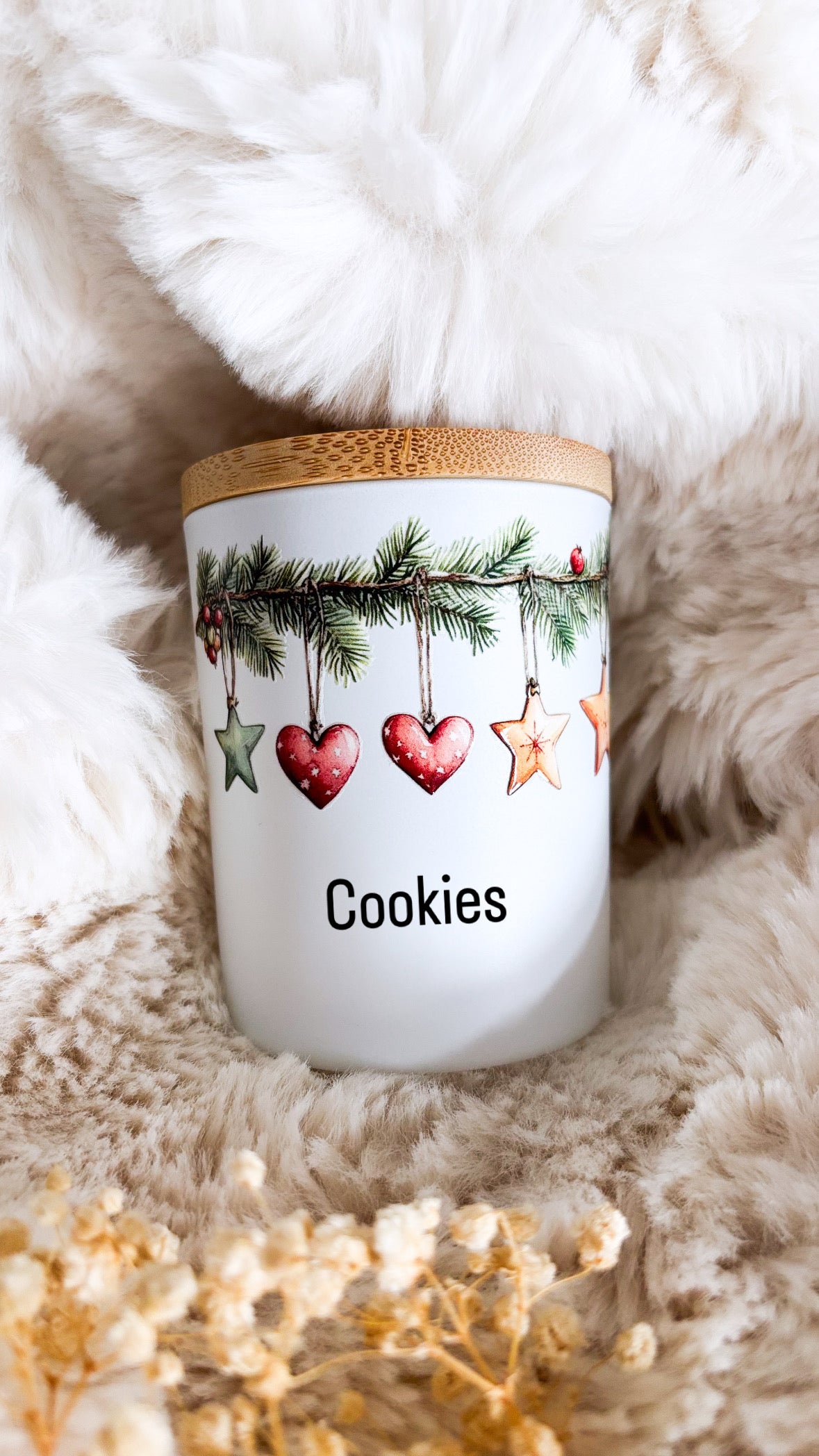 🎄 Pot décoratif de Noël – Collection Guirlande Enchantée