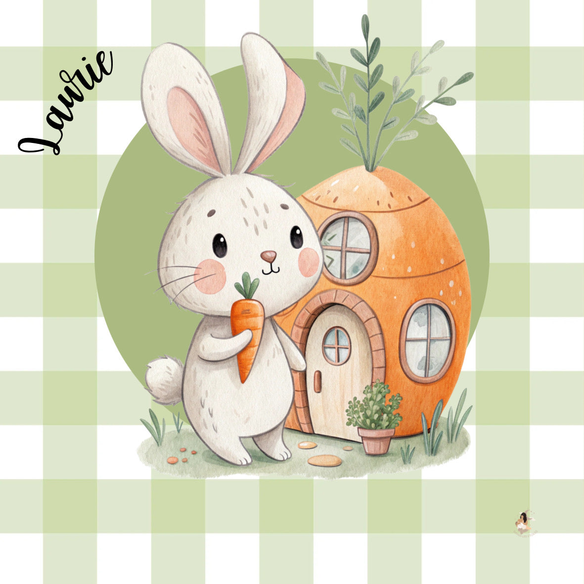 🌿 Sticker Toniebox – Maison Carotte & Petit Lapin