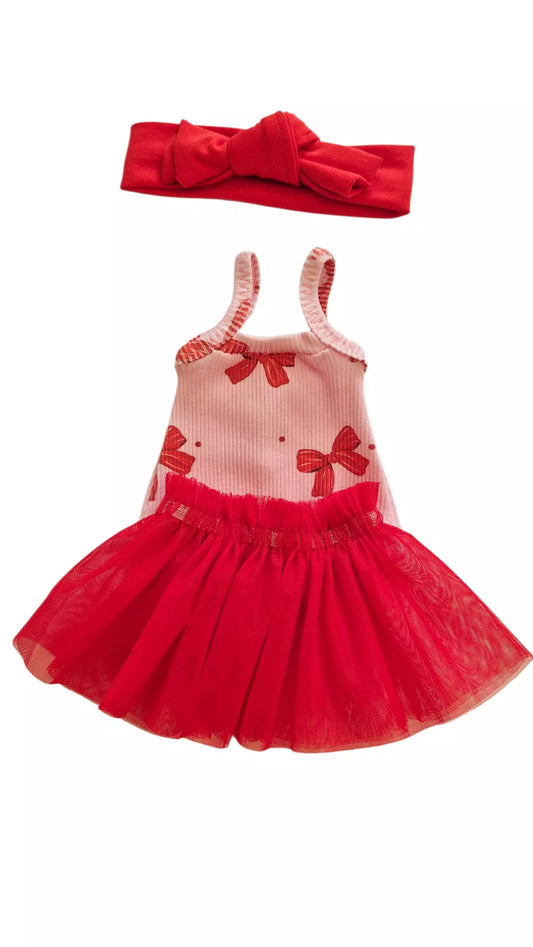 BODY + TUTU + BANDEAU ROUGE