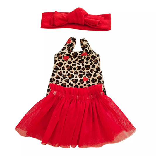 BODY + TUTU + BANDEAU ROUGE