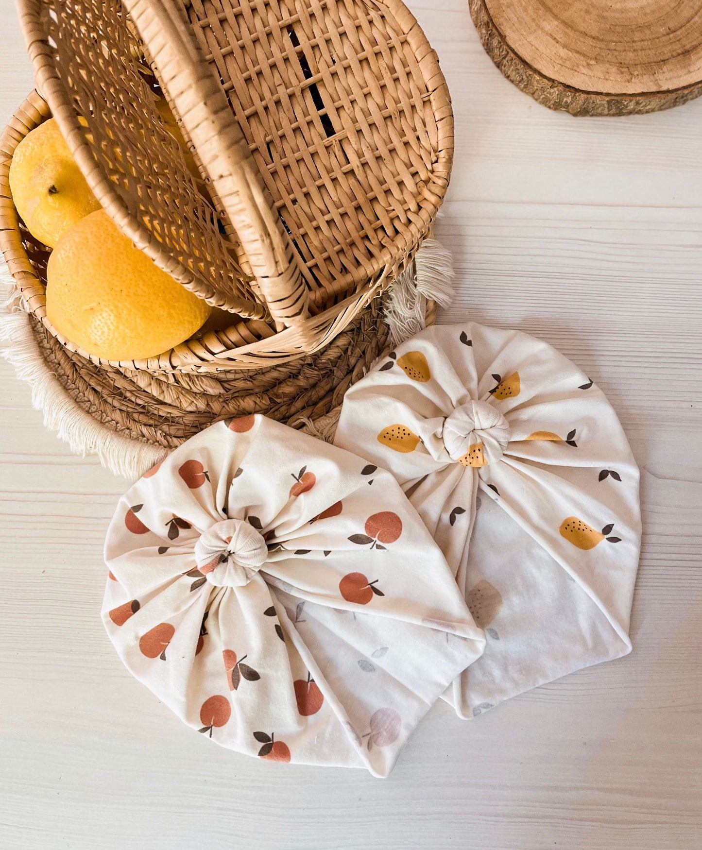 Turban bébé & enfant – UV certifié Oeko-Tex® citron JAUNE