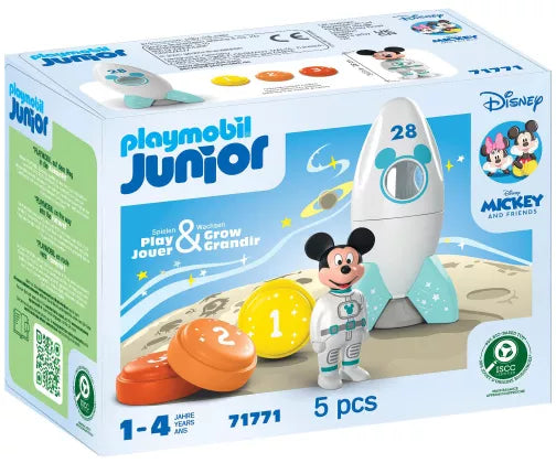 PLAYMOBIL 71771 Junior & Disney : Mickey avec sa fusée
