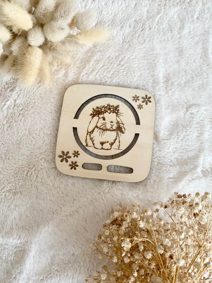 🌿 Plateau en bois Toniebox – Collection animaux   enchantés