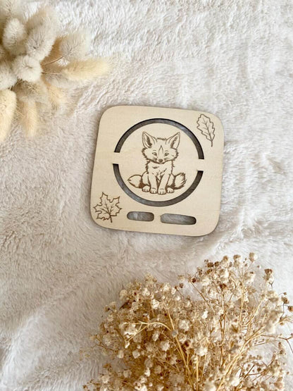 🌿 Plateau en bois Toniebox – Collection animaux   enchantés
