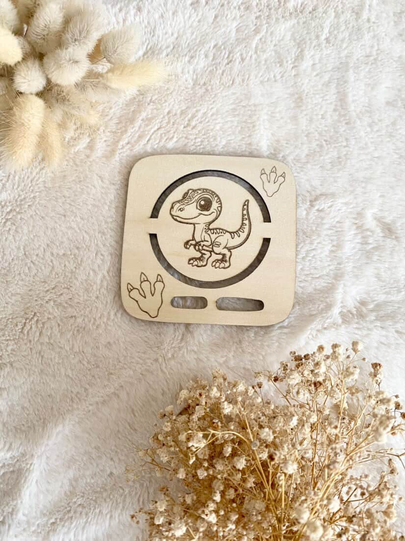 🌿 Plateau en bois Toniebox – Collection animaux   enchantés