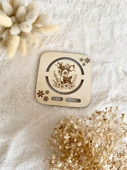 🌿 Plateau en bois Toniebox – Collection animaux   enchantés