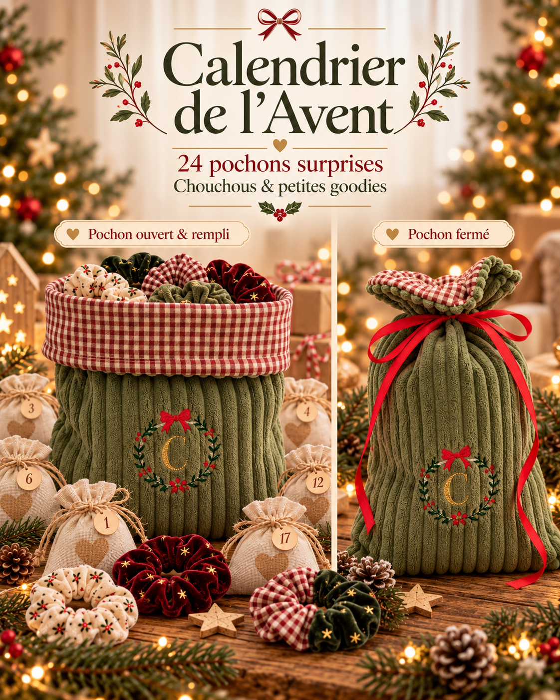 🎄 Calendrier de l’Avent artisanal – Édition Noël