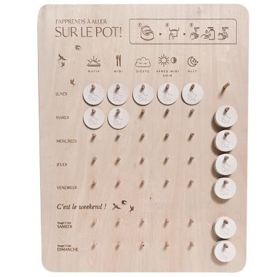 Tableau d’Apprentissage “J’apprends à Aller sur le Pot”