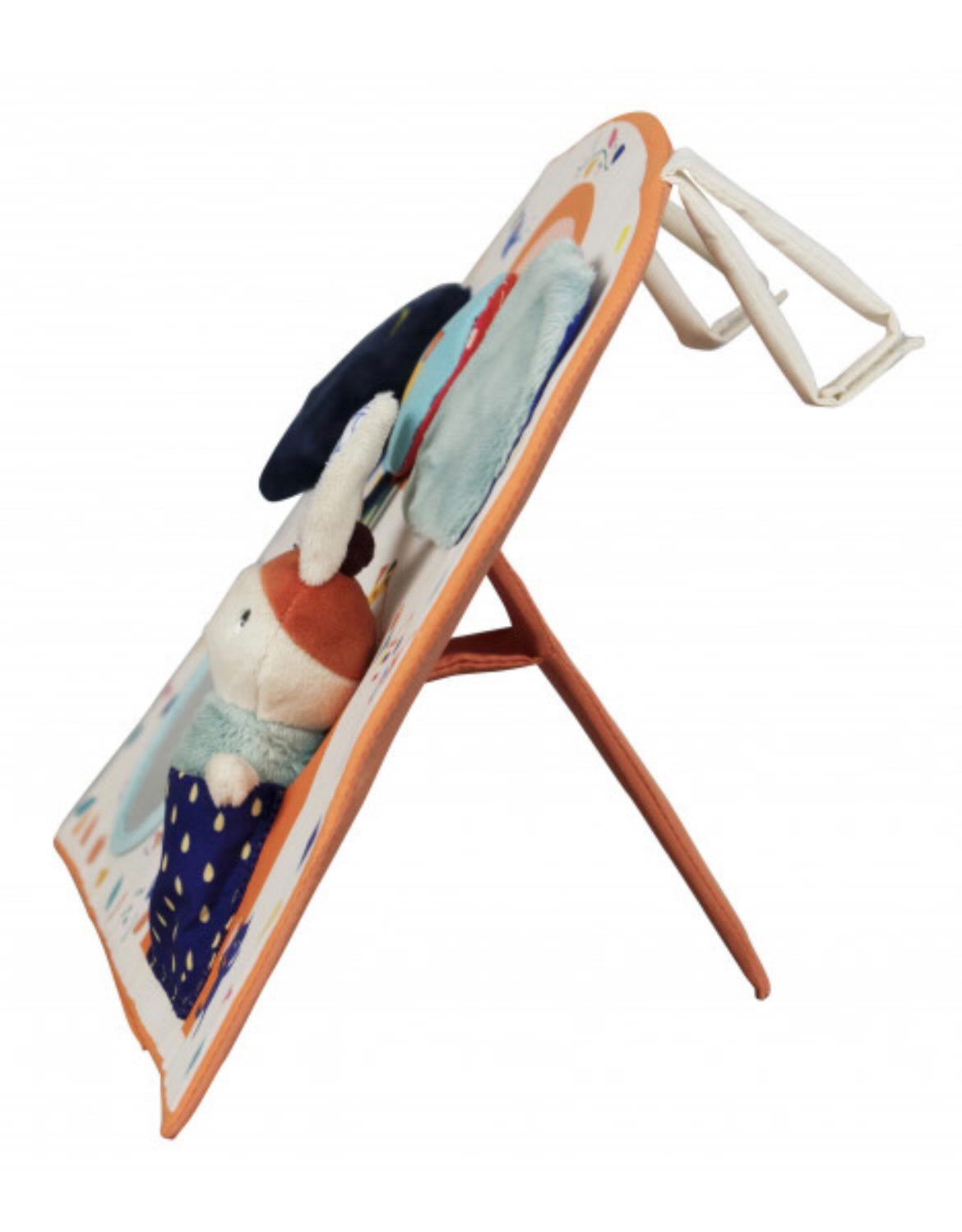 Tableau d’Activités GABIN le Lapin – Jouet d’Éveil 3-en-1 à Accrocher ou Poser