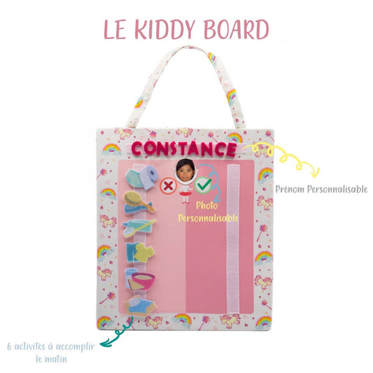 ✨ KIDDY BOARD – Tableau de tâches matinales pour enfants (3+ ans) ✨