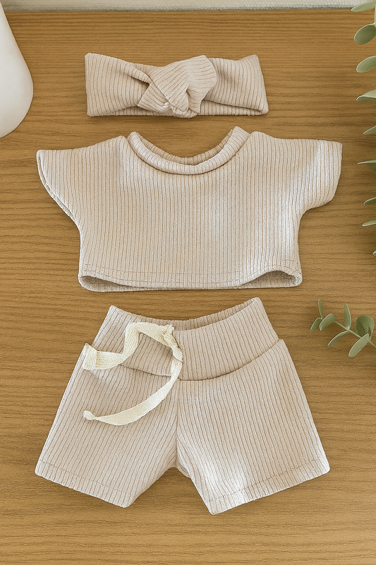 Ensemble trois pièce gris