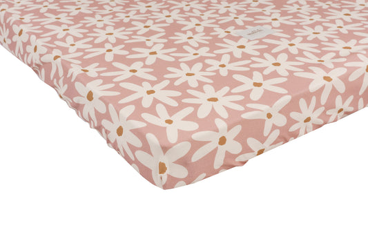 DRAP DE LIT EN COTON BLUSH DAISY